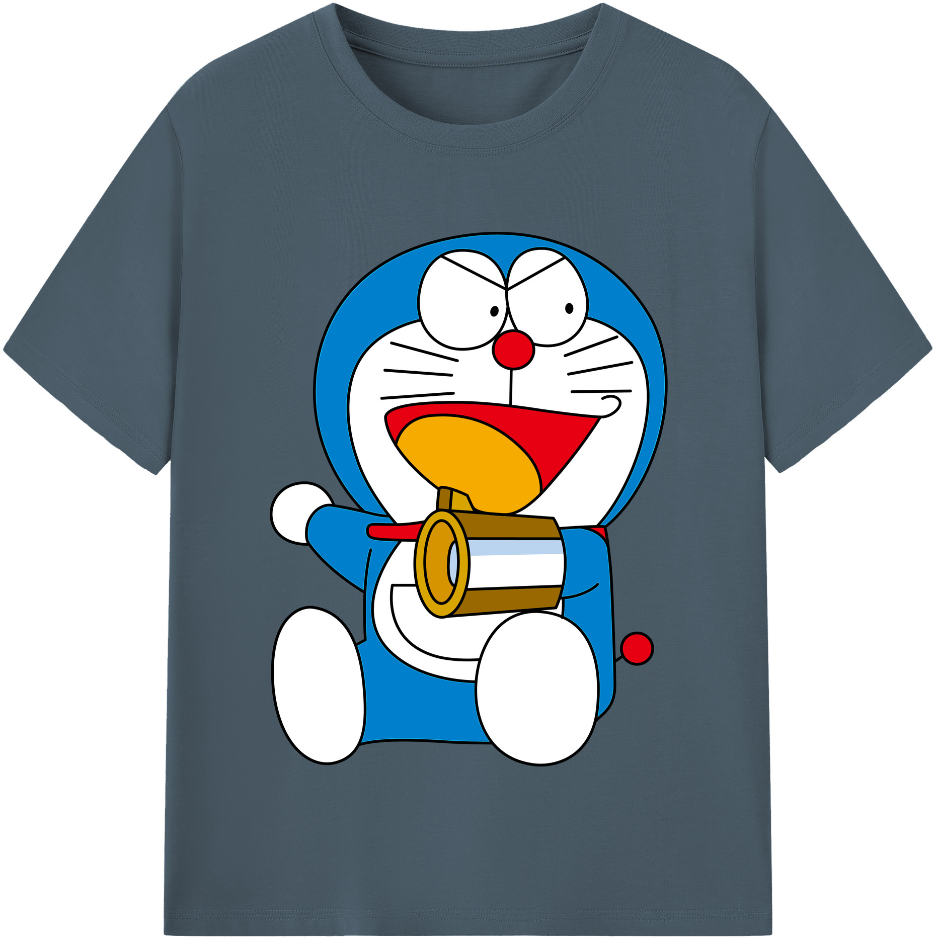 （画像用） ドラえもん Doraemon 綿100％半袖Tシャツ（フロントプリント）